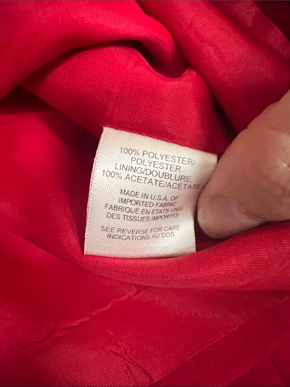 Vintage Talbots Red Scallop Collar Cropped Blazer - Picture 3 of 9